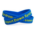 Debossed Silicone Wristbands with Fill Colors